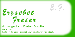 erzsebet freier business card